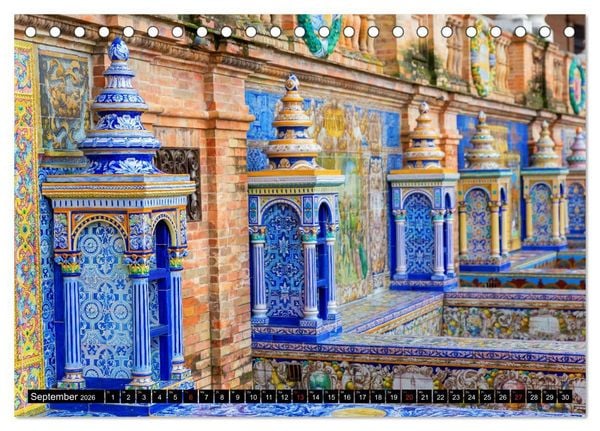 Produktbild: Sevilla - Impressionen aus dem Herzen Andalusiens (Tischkalender 2026 DIN A5 quer), CALVENDO Monatskalender