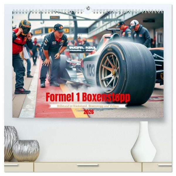 Produktbild: Formel 1 Boxenstopp (hochwertiger Premium Wandkalender 2026 DIN A2 quer), Kunstdruck in Hochglanz