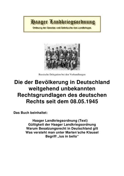 Produktbild: Die Haager Landkriegsordnung