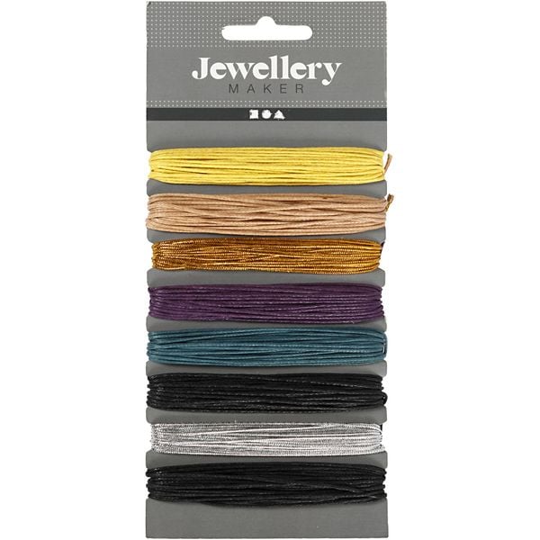 Produktbild: Creativ Company Baumwollkordel - Sortiment, Dicke 1 mm, Sortierte Farben, 8x5 m
