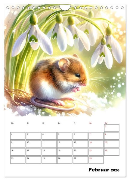 Produktbild: M&auml;usespuren (Wandkalender 2026 DIN A4 hoch), CALVENDO Monatskalender