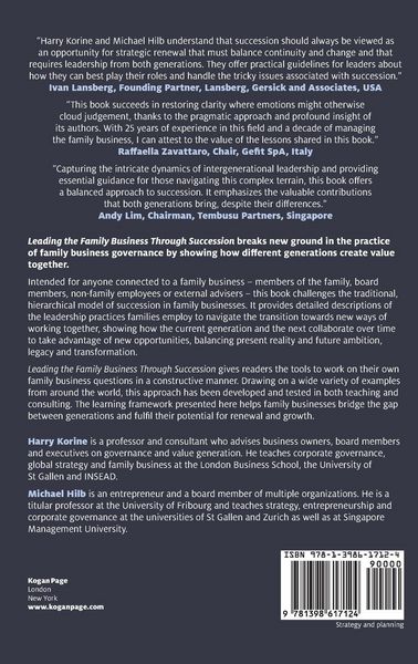 Produktbild: Leading the Family Business Through Succession