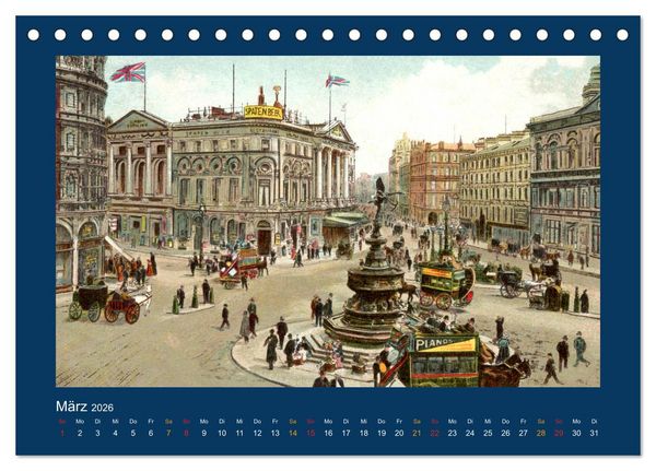 Produktbild: Historisches London von 1888 bis 1918 (Tischkalender 2026 DIN A5 quer), CALVENDO Monatskalender