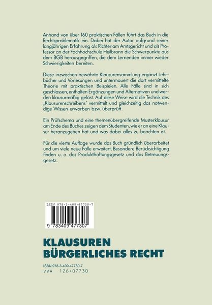 Produktbild: Klausuren B&uuml;rgerliches Recht