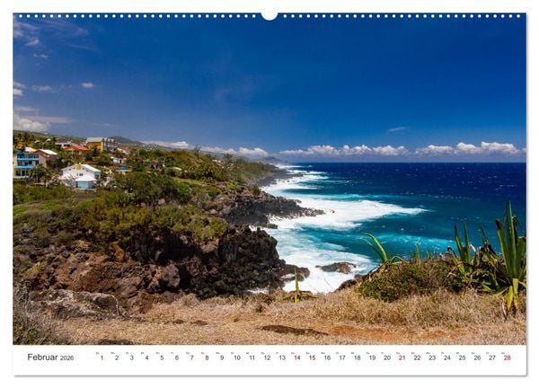 Produktbild: &Icirc;le de la R&eacute;union - Das franz&ouml;sische Paradies im Indischen Ozean (Wandkalender 2026 DIN A2 quer), CALVENDO Monatskalender