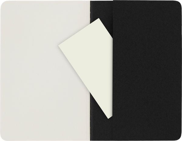 Produktbild: Moleskine Cahier pocket blanko schwarz DIN A6. 3er Pack
