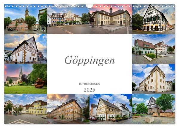 Göppingen Impressionen (Wandkalender 2025 DIN A3 quer), CALVENDO Monatskalender