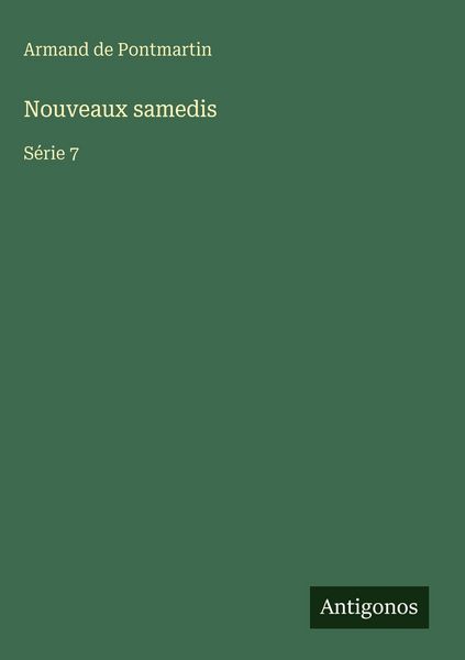 Produktbild: Nouveaux samedis
