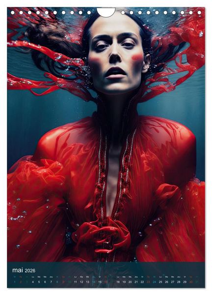 Produktbild: Femmes Aquatiques (Calendrier mural 2026 DIN A4 horizontal), CALVENDO calendrier mensuel