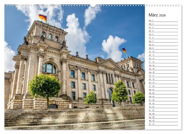 Produktbild: Berlin-Zentrum - Der Planer (Wandkalender 2026 DIN A2 quer), CALVENDO Monatskalender