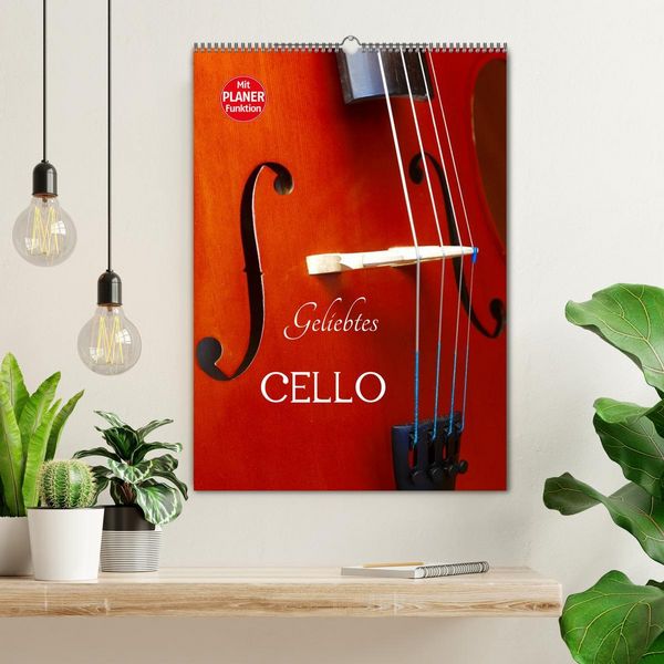 Produktbild: Geliebtes Cello (Wandkalender 2026 DIN A2 hoch), CALVENDO Monatskalender