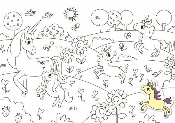 Produktbild: Mein Sticker-Malbuch. Einh&ouml;rner
