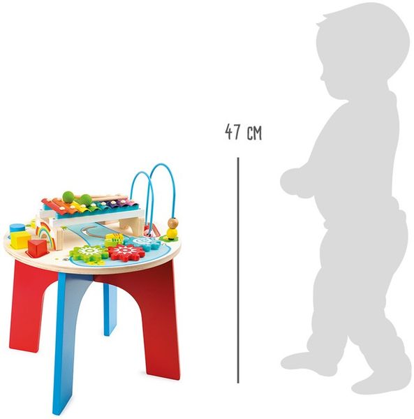 Small foot 10321 - Motorik- und Musiktisch 2in1, Spielhöhe: 32 cm