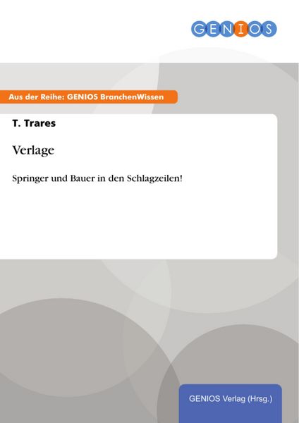 Produktbild: Verlage