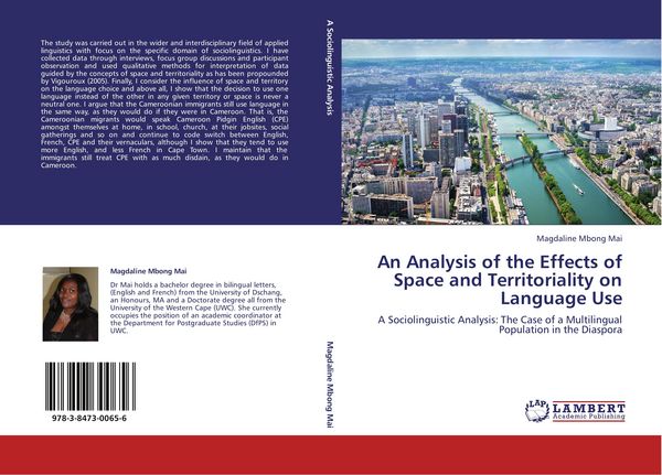 Produktbild: An Analysis of the Effects of Space and Territoriality on Language Use