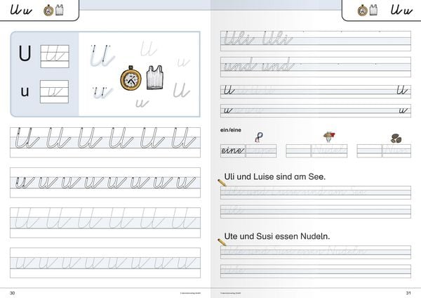 Produktbild: Ich kann die Schreibschrift + &Uuml;bungsheft zu den Buchstabenverbindungen - Vereinfachte Ausgangsschrift - 2 Hefte
