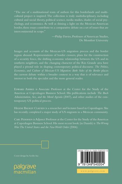 Produktbild: The Politics, Economics, and Culture of Mexican-US Migration