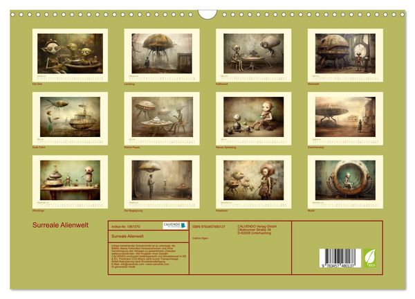 Produktbild: Surreale Alienwelt (Wandkalender 2026 DIN A3 quer), CALVENDO Monatskalender