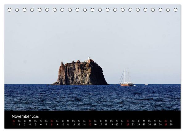 Produktbild: Kalabrien: Wo die Sonne Urlaub macht (Tischkalender 2026 DIN A5 quer), CALVENDO Monatskalender