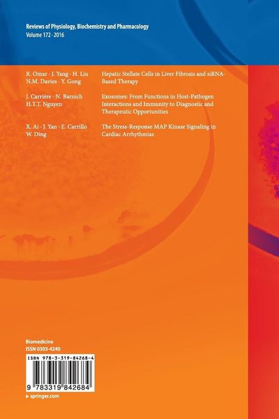 Produktbild: Reviews of Physiology, Biochemistry and Pharmacology, Vol. 172