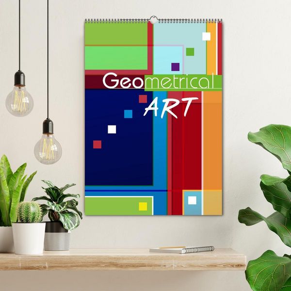 Produktbild: Geometrical ART (Wandkalender 2026 DIN A2 hoch), CALVENDO Monatskalender