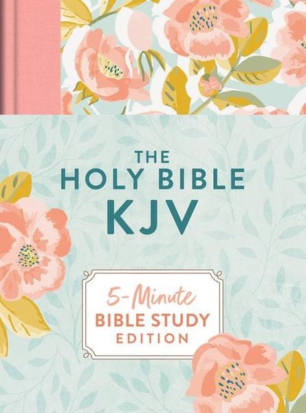 Produktbild: The Holy Bible Kjv: 5-Minute Bible Study Edition (Summertime Florals)