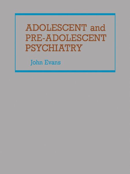 Produktbild: Adolescent and Pre-Adolescent Psychiatry