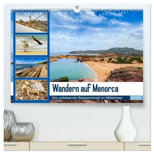 Wandern auf Menorca (hochwertiger Premium Wandkalender 2026 DIN A2 quer), Kunstdruck in Hochglanz