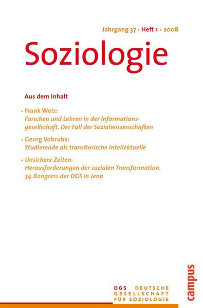 Produktbild: Soziologie 1.2008