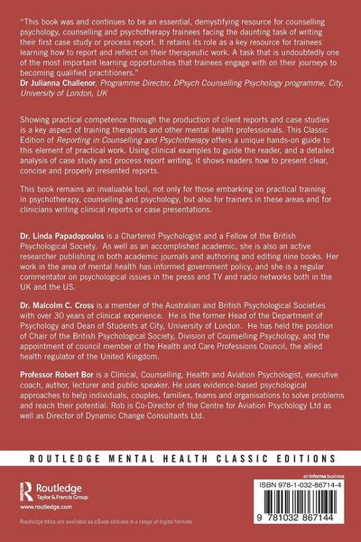 Produktbild: Reporting in Counselling and Psychotherapy