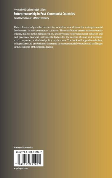 Produktbild: Entrepreneurship in Post-Communist Countries