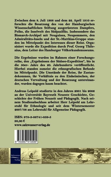 Produktbild: Das erste Jahr der Hamburger S&uuml;dsee-Expedition in Deutsch-Neuguinea (1908-1909)