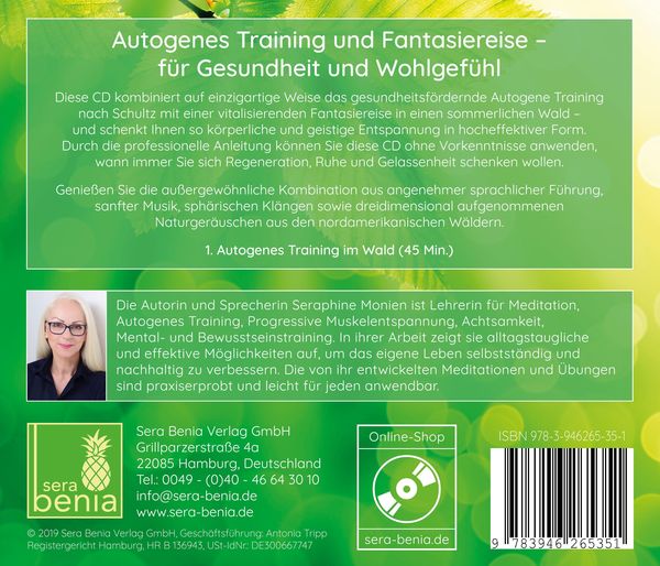 Produktbild: Autogenes Training im Wald {Autogenes Training mit 12 Formeln, eingebettet in eine Fantasiereise} Autogenes Training CD
