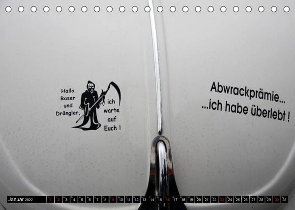 Produktbild: AUTO AUFKLEBER (Tischkalender 2022 DIN A5 quer)