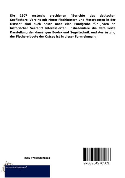 Produktbild: Die Einf&uuml;hrung des Motors in die deutsche Segelfischerei
