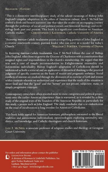 Produktbild: Recovering American Catholic Inculturation
