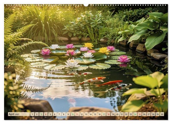Produktbild: Oase im Garten (Wandkalender 2027 DIN A2 quer), CALVENDO Monatskalender