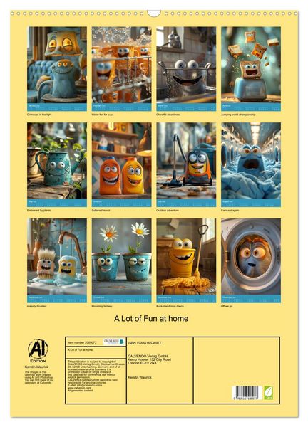 Produktbild: A Lot of Fun at home (Wall Calendar 2026 DIN A2 portrait), CALVENDO 12 Month Wall Calendar