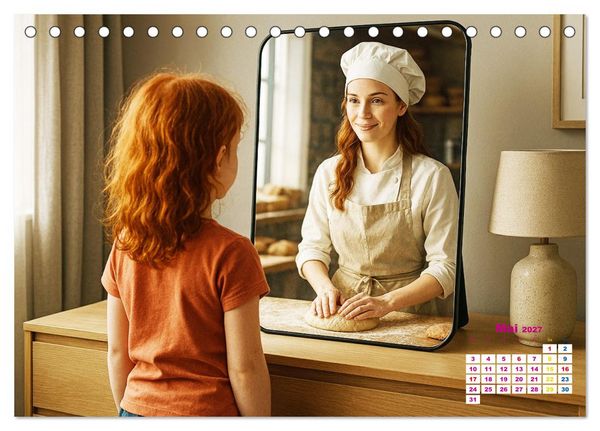 Produktbild: Zukunft im Spiegelbild - Tr&auml;ume ver&auml;ndern sich nicht, sie reifen (Tischkalender 2027 DIN A5 quer), CALVENDO Monatskalender