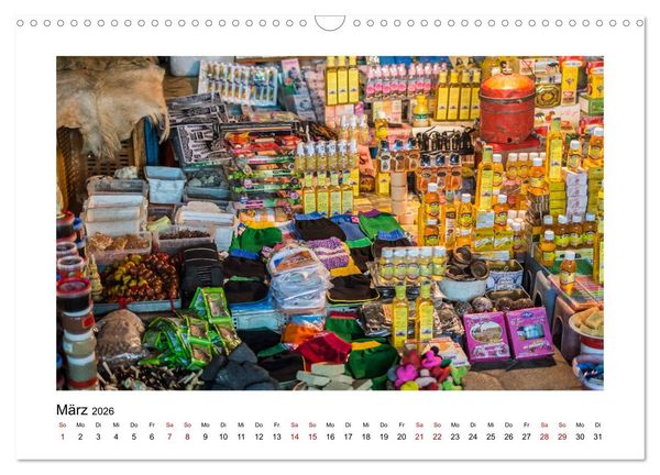 Produktbild: Marokko - Farbenfrohe M&auml;rkte (Wandkalender 2026 DIN A3 quer), CALVENDO Monatskalender