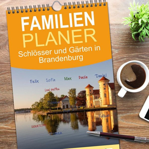 Produktbild: Familienplaner 2026 - Schl&ouml;sser und G&auml;rten in Brandenburg mit 5 Spalten (Wandkalender, 21 x 45 cm) CALVENDO