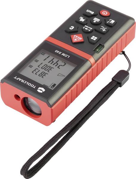 Produktbild: TOOLCRAFT LDM X40 Laser-Entfernungsmesser 40m