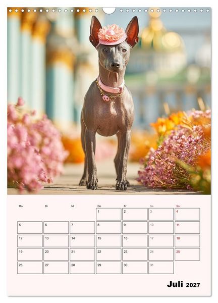 Produktbild: Xolos. Seelenhunde aus Mexiko (Wandkalender 2027 DIN A3 hoch), CALVENDO Monatskalender