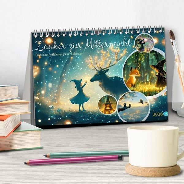 Produktbild: Zauber zur Mitternacht (Tischkalender 2026 DIN A5 quer), CALVENDO Monatskalender