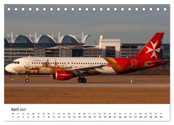 Produktbild: Airbus A320 Das Brot und Butter Flugzeug (Tischkalender 2027 DIN A5 quer), CALVENDO Monatskalender