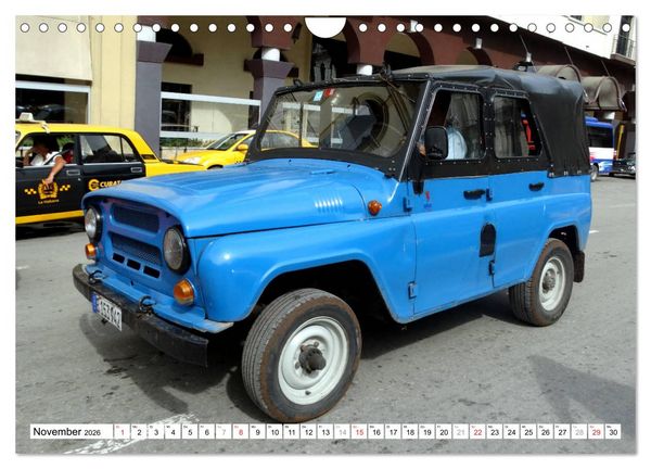 Produktbild: Sowjet-Legende - Der Gel&auml;ndewagen UAZ-469 in Kuba (Wandkalender 2026 DIN A4 quer), CALVENDO Monatskalender