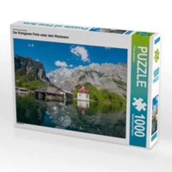 CALVENDO Puzzle Ein Motiv aus dem Kalender Der Königssee Perle unter dem Watzmann | 1000 Teile Lege-Größe 64x48cm Foto-Puzzle für glückliche Stunden