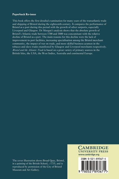Produktbild: Bristol and the Atlantic Trade in the Eighteenth Century
