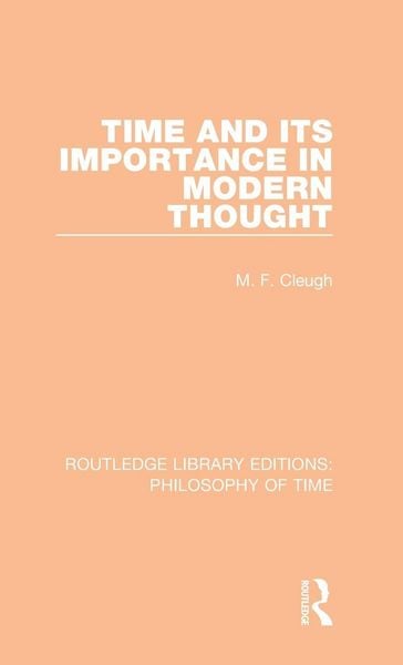 Produktbild: Time and its Importance in Modern Thought