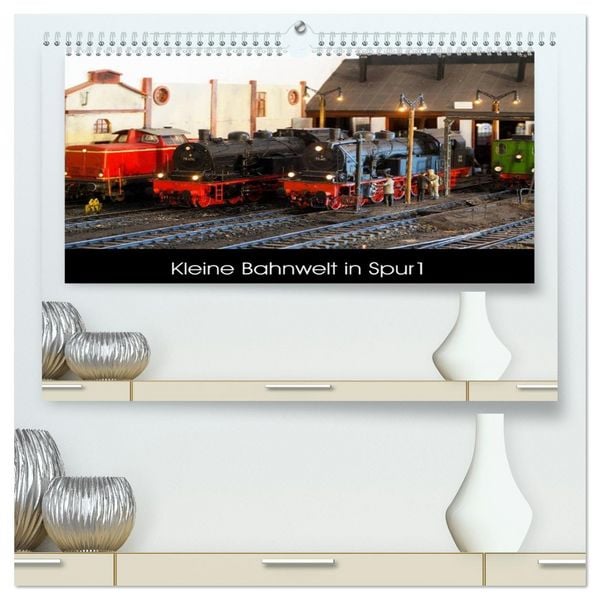 Kleine Bahnwelt in Spur 1 (hochwertiger Premium Wandkalender 2026 DIN A2 quer), Kunstdruck in Hochglanz